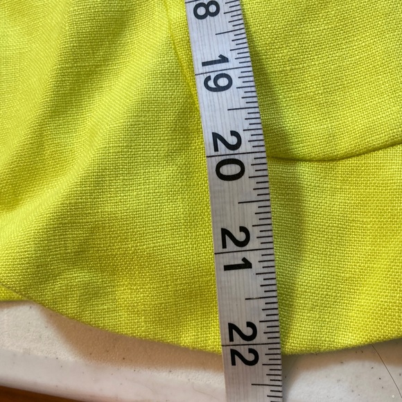 J. Crew Vibrant Chartreuse Linen Blend Blazer - Picture 7 of 7